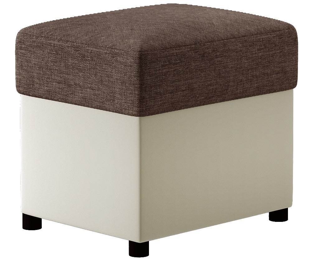 Pouf East Horsham | size: Width: 40cm, Height: 40cm, Depth: 45cm | color: Sawana/Soft | image: 0 | variant: 1010481