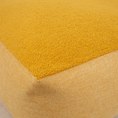 Pouf Ebbw Vale | size: Width: 80cm, Height: 30cm, Depth: 80cm | color: Yellow | image: 3 | variant: 1001416