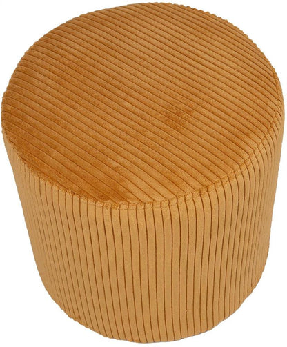 Pouf Ines | size: Width: 41cm, Height: 40.5cm, Depth: 41cm | color: Yellow | image: 2 | variant: 1006091