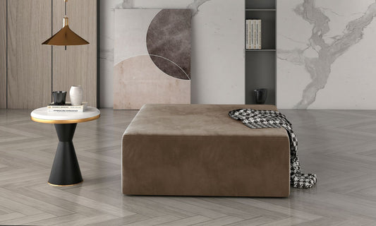 Pouf Kelim | size: Width: 83cm, Height: 42cm, Depth: 83cm | color: Beige | image: 1 | variant: 1005814