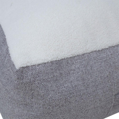 Pouf Lamb Bag 1 | size: Width: 80cm, Height: 30cm, Depth: 80cm | color: Gray | image: 3 | variant: 1006113