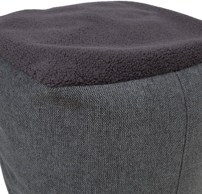 Pouf Lamb Bag | size: Width: 55cm, Height: 45cm, Depth: 55cm | color: Gray | image: 2 | variant: 1006108