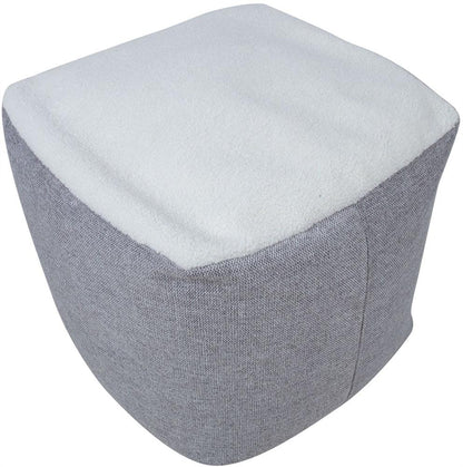 Pouf Lamb Bag | size: Width: 55cm, Height: 45cm, Depth: 55cm | color: Gray | image: 2 | variant: 1006109
