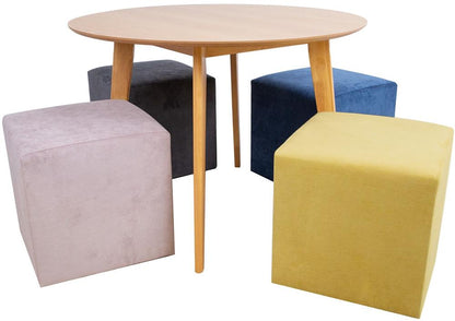 Pouf Lyn | size: Width: 45cm, Height: 45cm, Depth: 45cm | color: Blue | image: 6 | variant: 1006127