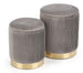 Pouf Terni | size: Width: 38cm, Height: 31cm, Depth: 38cm, Diameter: 38-44cm | color: Gray | image: 0 | variant: 1003096