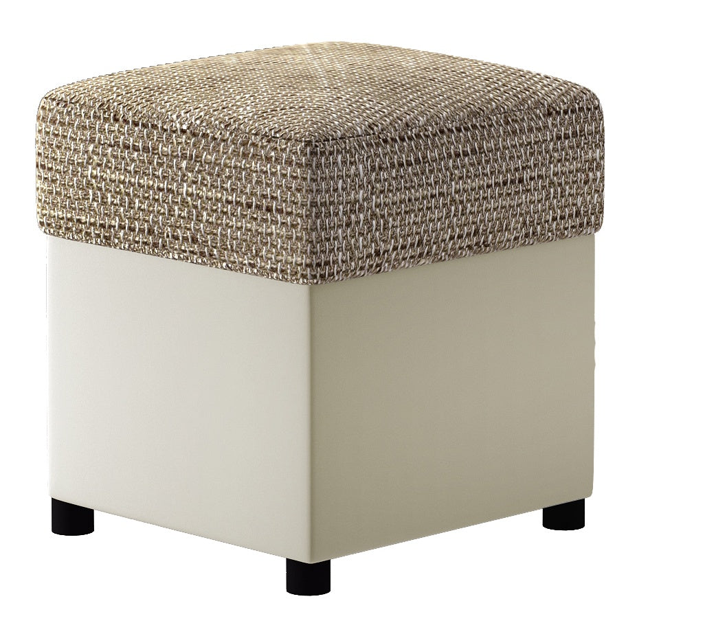 Pouf West Leningrad | size: Width: 35cm, Height: 35cm, Depth: 35cm | color: Berlin/Soft | image: 0 | variant: 1010471