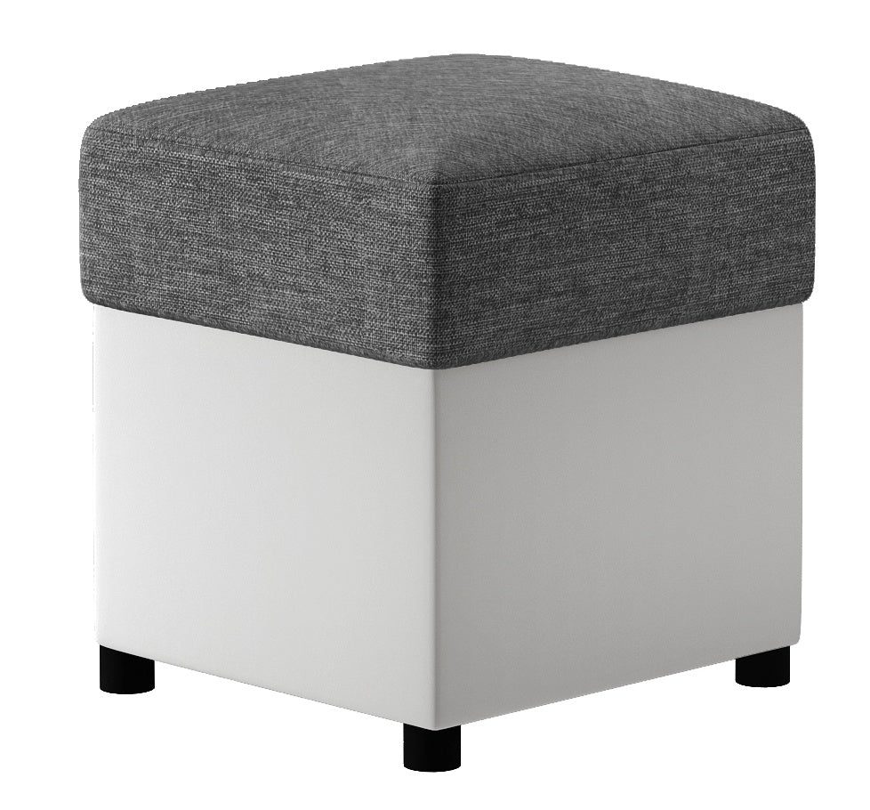 Pouf West Leningrad | size: Width: 35cm, Height: 35cm, Depth: 35cm | color: Sawana/Soft | image: 0 | variant: 1010473