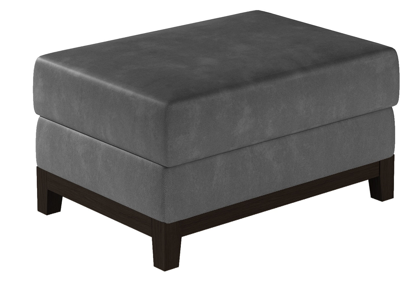 Pouf West Maidenhead | size: Width: 100cm, Height: 41cm, Depth: 70cm | color: Monolith | image: 0 | variant: 1010504