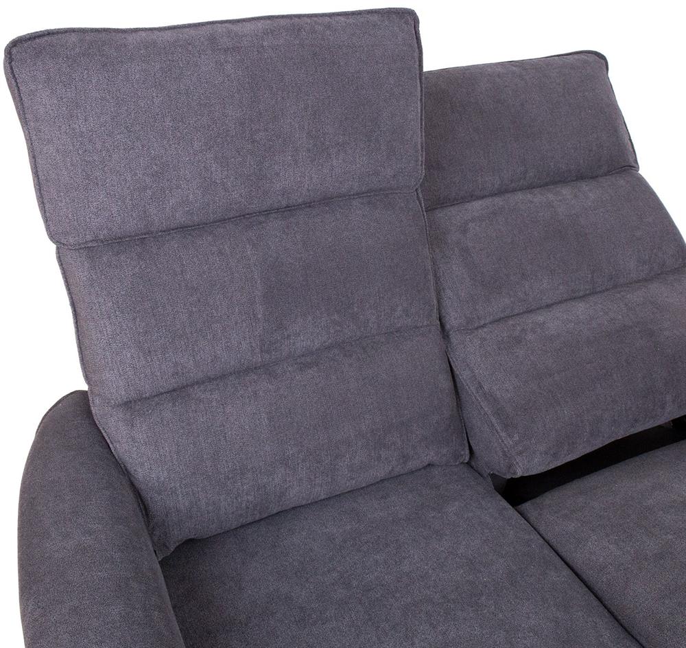 Recliner East Toulouse | size: Length: 98cm, Height: 109cm, Depth: 135cm | color: Gray | image: 4 | variant: 1006310