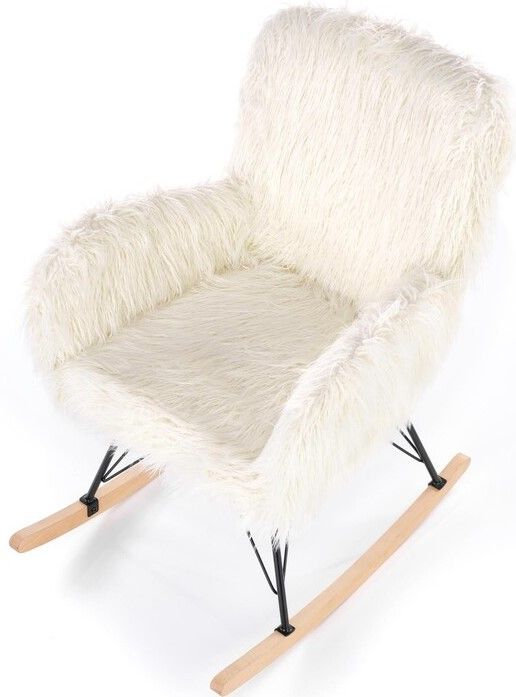 Rocking Chair Austin | size: Width: 72cm, Height: 100cm, Depth: 94cm | color: White | image: 2 | variant: 1012510
