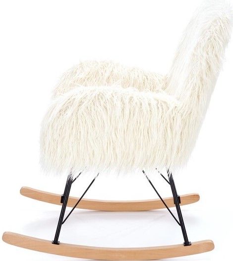 Rocking Chair Austin | size: Width: 72cm, Height: 100cm, Depth: 94cm | color: White | image: 3 | variant: 1012510