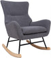 Rocking Chair Ferndale | size: Width: 69cm, Height: 96cm, Depth: 80cm | color: Gray | image: 1 | variant: 1001384