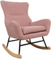 Rocking Chair Ferndale | size: Width: 69cm, Height: 96cm, Depth: 80cm | color: Pink | image: 1 | variant: 1001385