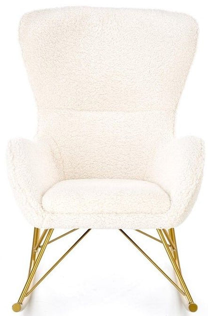 Rocking Chair Liberto | size: Width: 72cm, Height: 106cm, Depth: 100cm | color: White | image: 3 | variant: 1012513