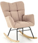 Rocking Chair Rieti | size: Width: 70cm, Height: 94cm, Depth: 97cm | color: Beige | image: 0 | variant: 1003078