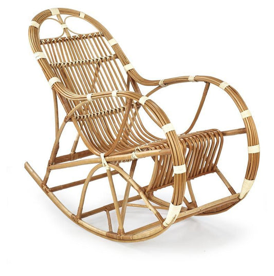 Rocking Chair West Canterbury | size: Length: 58cm, Width: 55cm, Height: 115cm, Depth: 110cm | color: Brown | image: 1 | variant: 1007065