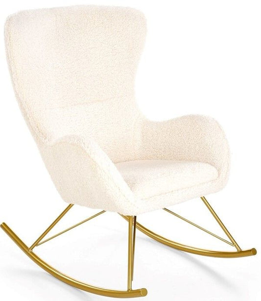 Rocking Chair West Sevenoaks | size: Width: 72cm, Height: 106cm, Depth: 100cm | color: White | image: 1 | variant: 1007243