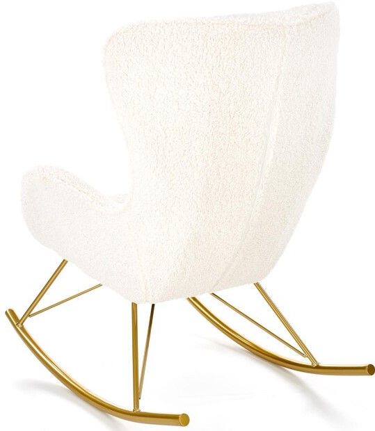 Rocking Chair West Sevenoaks | size: Width: 72cm, Height: 106cm, Depth: 100cm | color: White | image: 2 | variant: 1007243