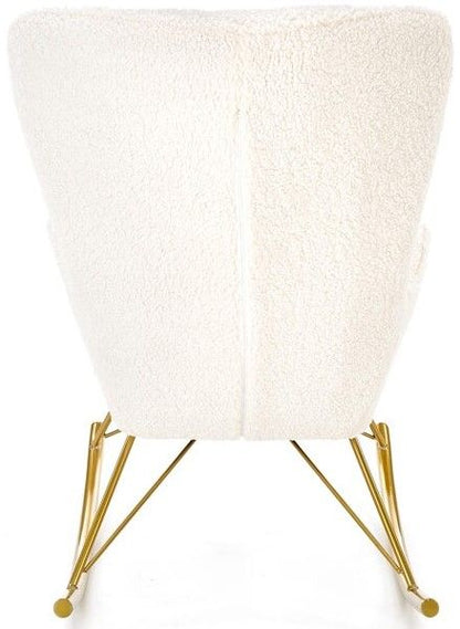 Rocking Chair West Sevenoaks | size: Width: 72cm, Height: 106cm, Depth: 100cm | color: White | image: 4 | variant: 1007243