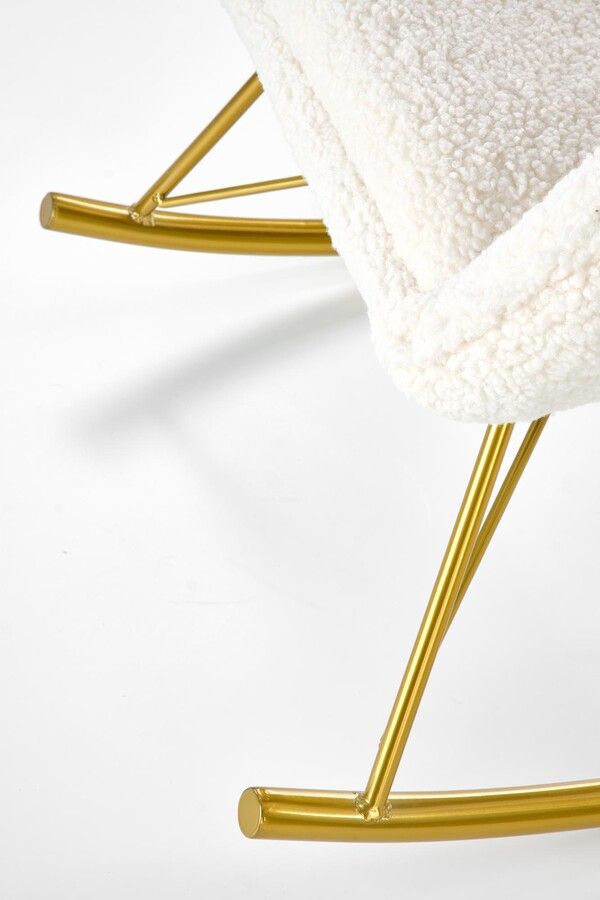 Rocking Chair West Sevenoaks | size: Width: 72cm, Height: 106cm, Depth: 100cm | color: White | image: 5 | variant: 1007243