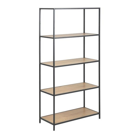 Shelf Aberystwyth | size: Width: 77cm, Height: 150cm, Depth: 35cm | color: Black | image: 1 | variant: 1004980