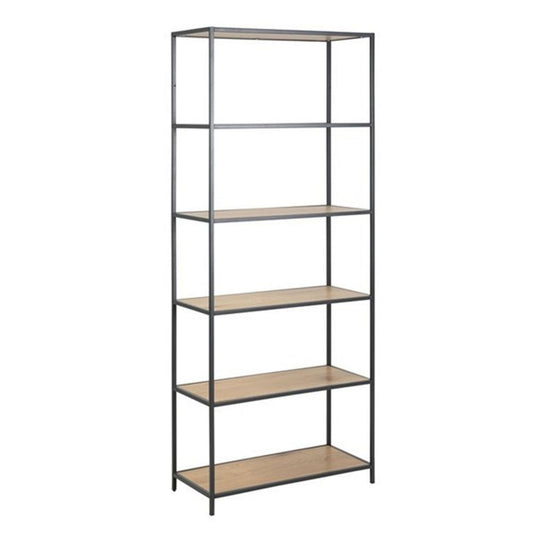 Shelf Aberystwyth | size: Width: 77cm, Height: 185cm, Depth: 35cm | color: Black | image: 1 | variant: 1004983