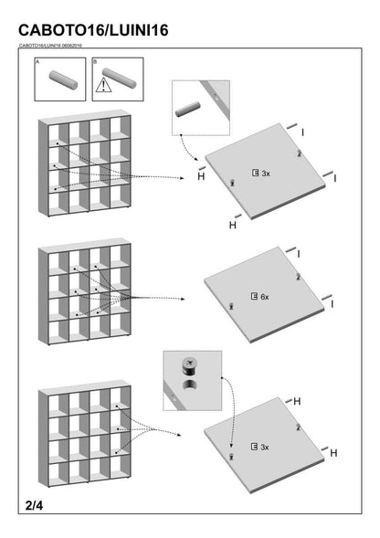 Shelf Caboto 1 | size: Width: 139cm, Height: 144cm, Depth: 33cm | color: White | image: 2 | variant: 1010884