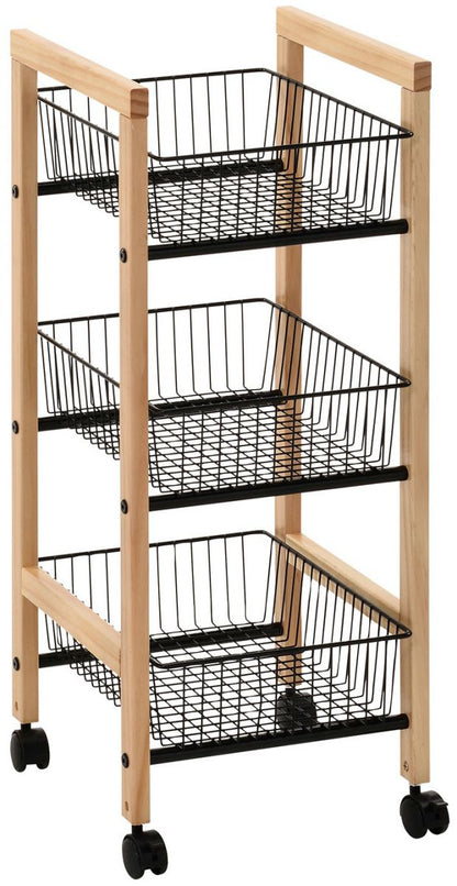 Shelf East Carmarthen | size: Width: 32cm, Height: 81cm, Depth: 37cm | color: Black/Oak | image: 1 | variant: 1005712