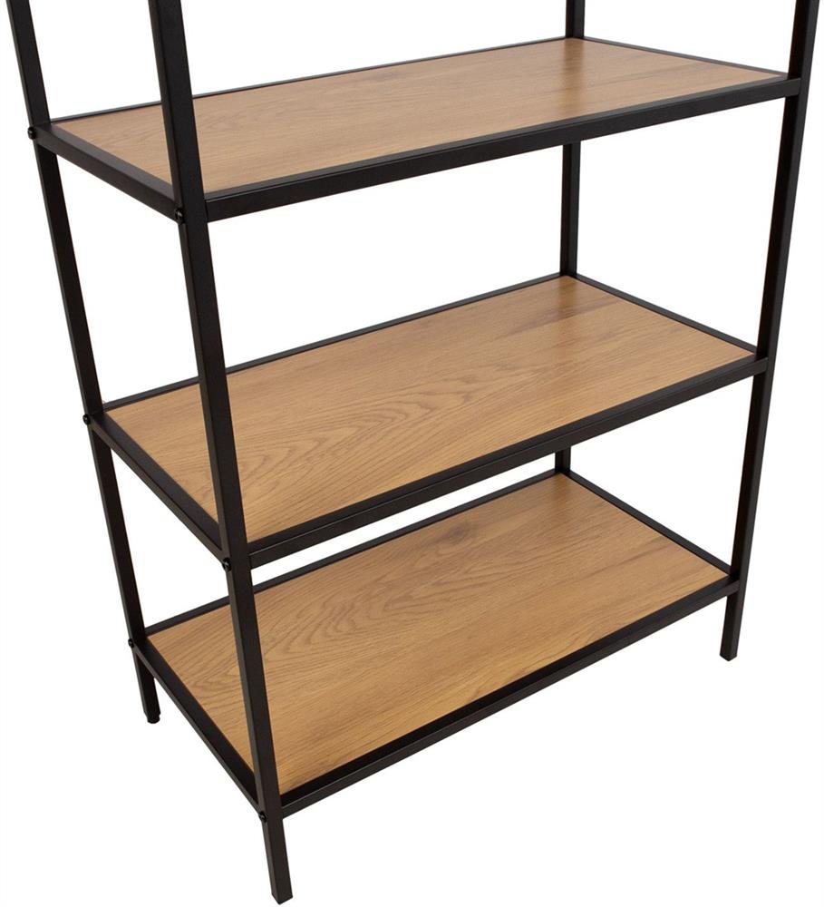 Shelf Hedvig 1 | size: Width: 63cm, Height: 152cm, Depth: 33cm | color: Black/Oak | image: 2 | variant: 1016707
