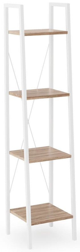 Shelf Kouvola | size: Width: 32cm, Height: 148cm, Depth: 34cm | color: White/Oak | image: 1 | variant: 1002083