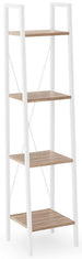 Shelf Kouvola | size: Width: 32cm, Height: 148cm, Depth: 34cm | color: White/Oak | image: 1 | variant: 1002083