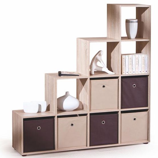 Shelf Luni | size: Width: 139cm, Height: 144cm, Depth: 33cm | color: Oak | image: 0 | variant: 1010880