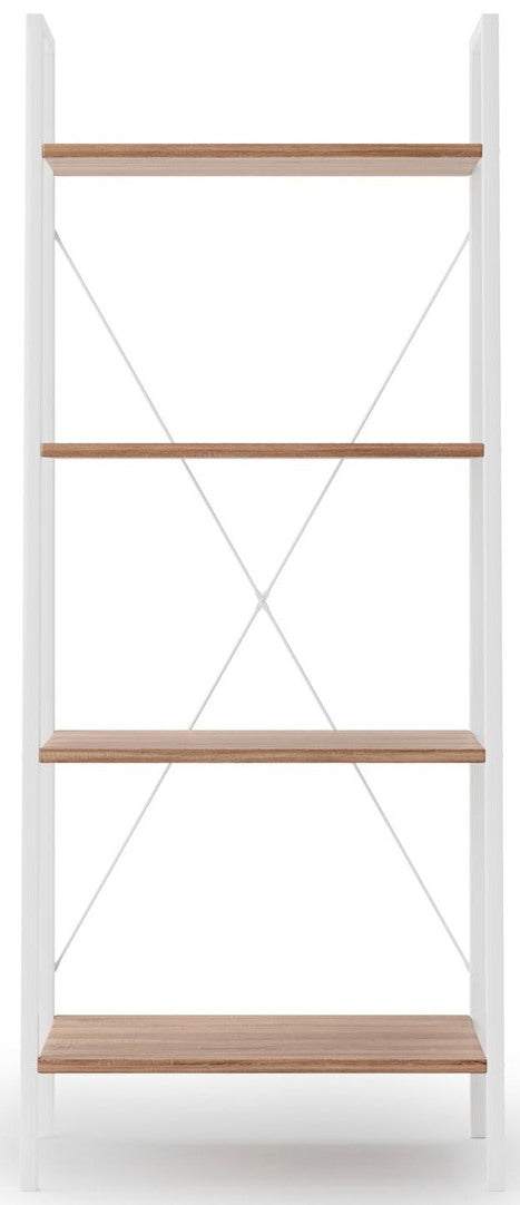 Shelf Reg 2 | size: Width: 32cm, Height: 148cm, Depth: 60cm | color: White/Oak | image: 3 | variant: 1016930
