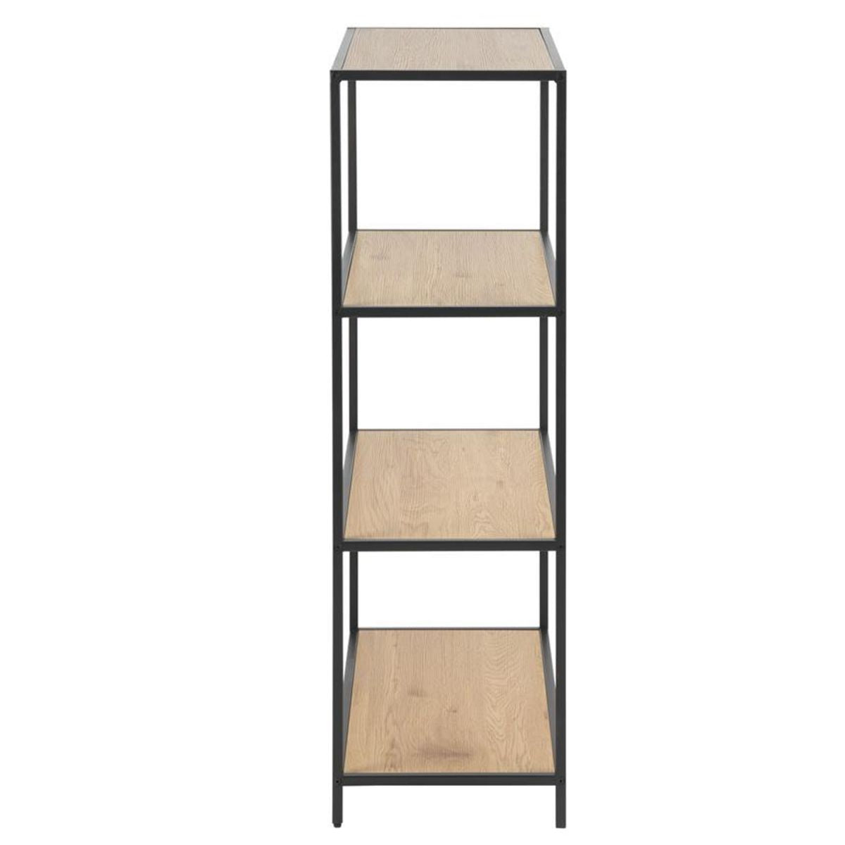 Shelf Seaford 3 | size: Width: 77cm, Height: 114cm, Depth: 35cm | color: Black | image: 3 | variant: 1010889