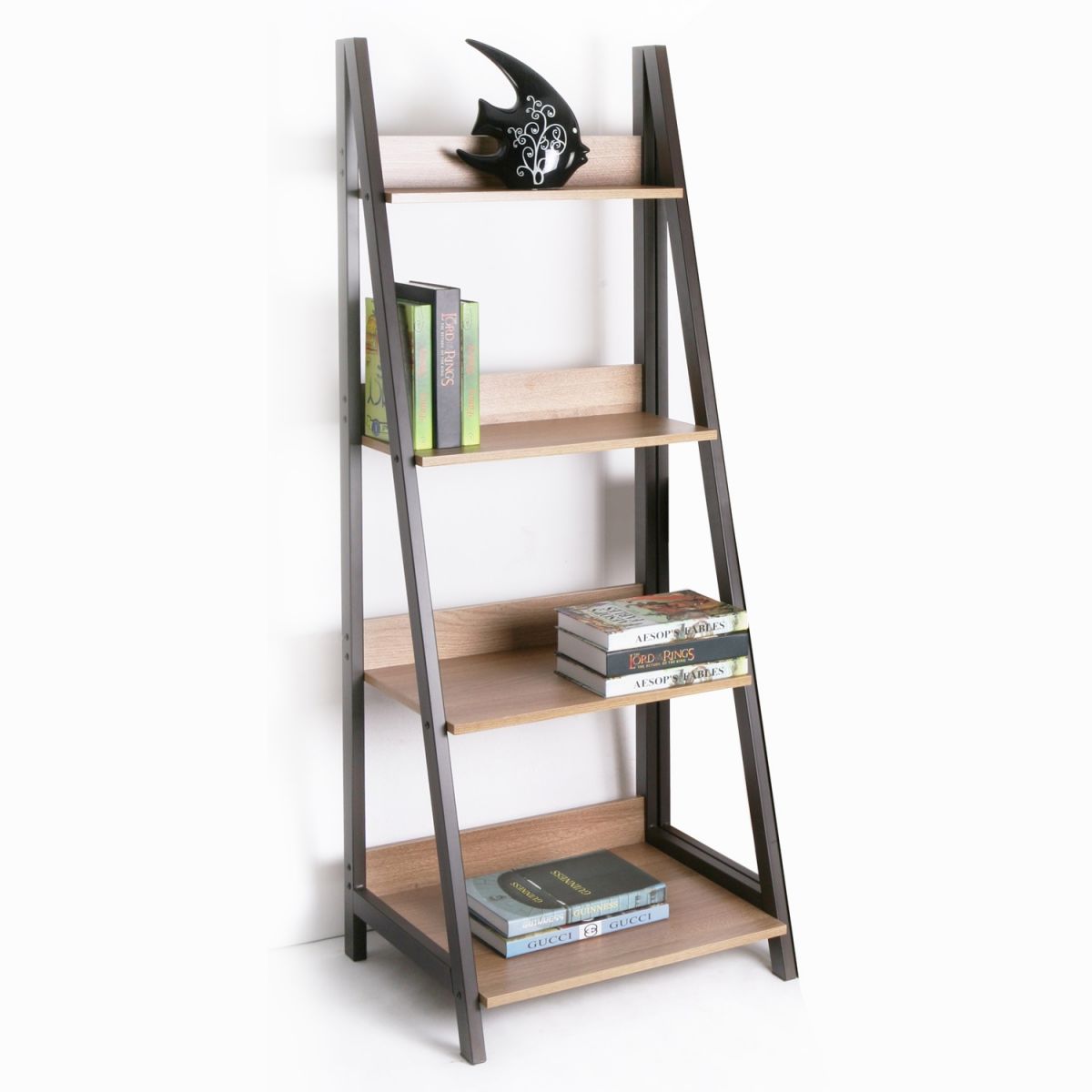 Shelf Step | size: Width: 52cm, Height: 146.5cm, Depth: 47.5cm | color: Brown | image: 2 | variant: 1011712