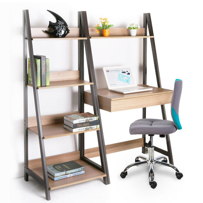 Shelf Step | size: Width: 52cm, Height: 146.5cm, Depth: 47.5cm | color: Brown | image: 3 | variant: 1011712