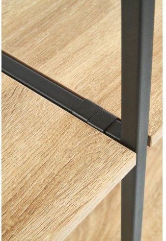 Shelf West Henley | size: Width: 90cm, Height: 190cm, Depth: 30cm | color: Black/Oak | image: 4 | variant: 1007157