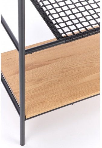 Shelf West Wokingham | size: Width: 111cm, Height: 129cm, Depth: 34cm | color: Black/Oak | image: 5 | variant: 1007159