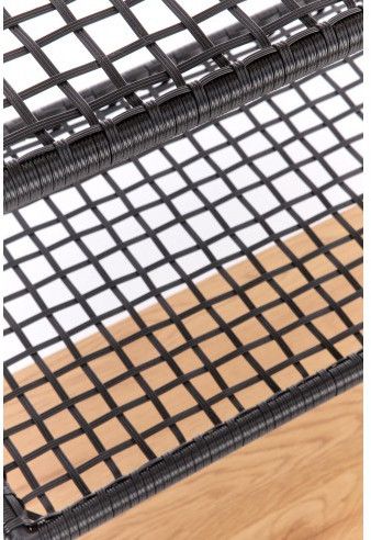 Shelf West Wokingham | size: Width: 111cm, Height: 129cm, Depth: 34cm | color: Black/Oak | image: 6 | variant: 1007159