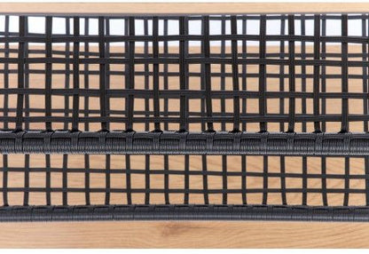 Shelf West Wokingham | size: Width: 111cm, Height: 129cm, Depth: 34cm | color: Black/Oak | image: 7 | variant: 1007159