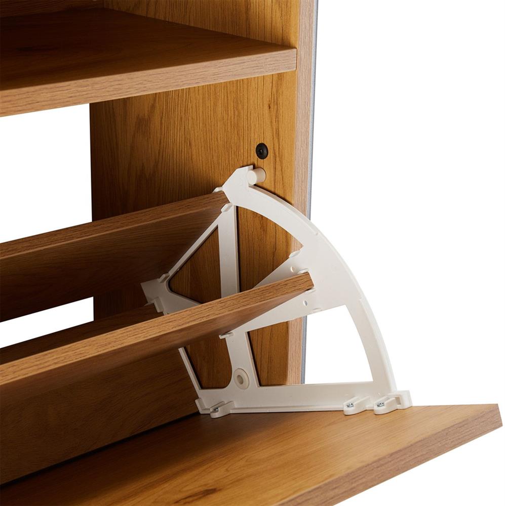 Shoe Cabinet East Rakvere | size: Length: 26cm, Width: 55.6cm, Height: 91.5cm | color: Oak | image: 5 | variant: 1005957