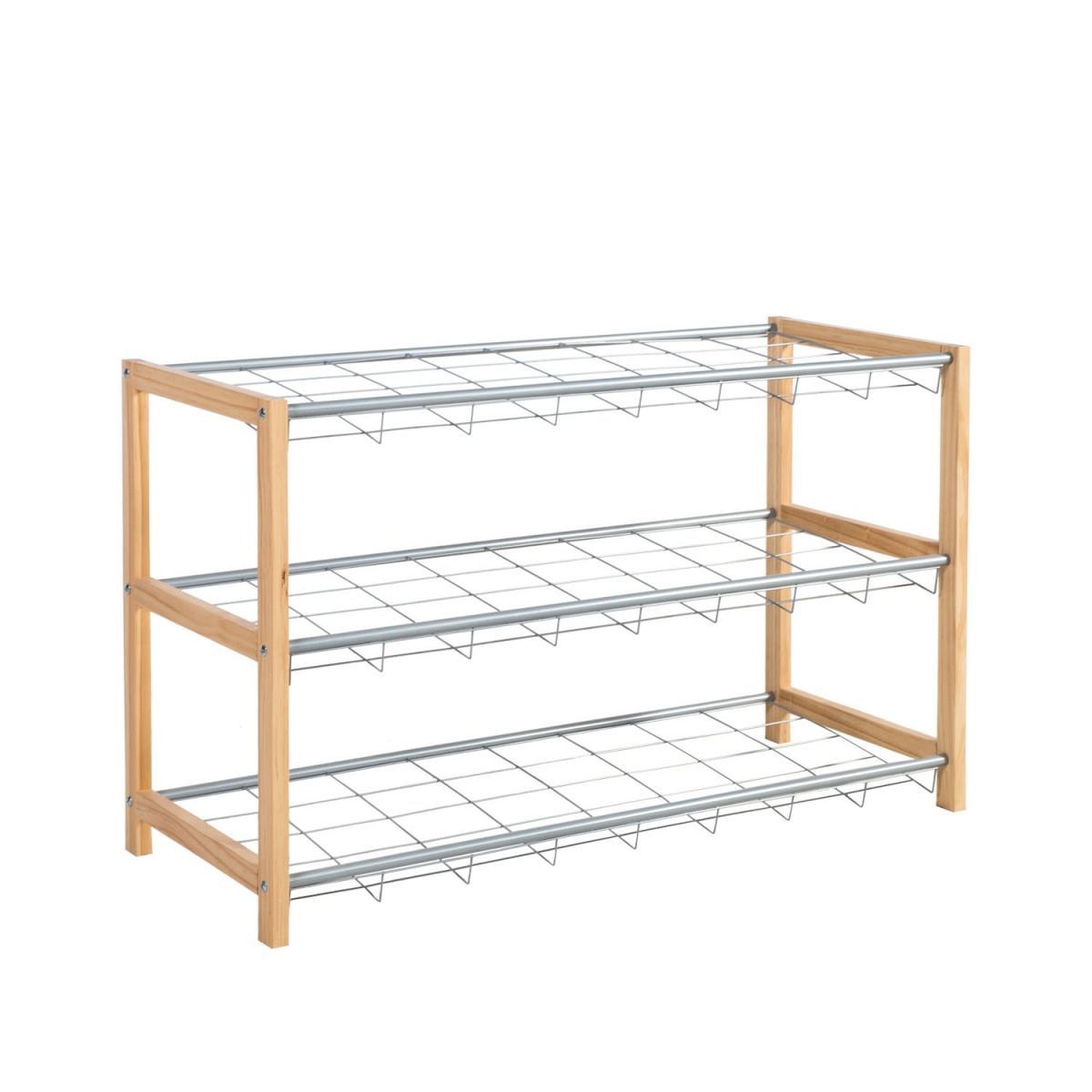Shoe Rack Brody | size: Width: 80cm, Height: 50cm, Depth: 31cm | color: Metal | image: 1 | variant: 1000353