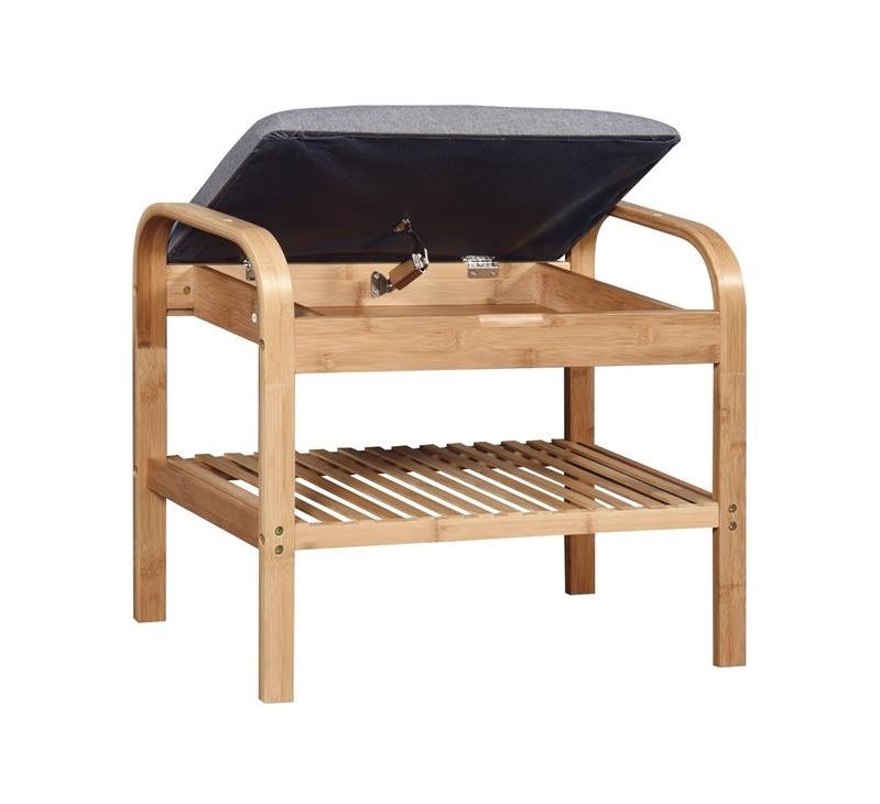 Shoe Rack ST12 | size: Width: 60cm, Height: 50cm, Depth: 33cm | color: Natural | image: 2 | variant: 1011700
