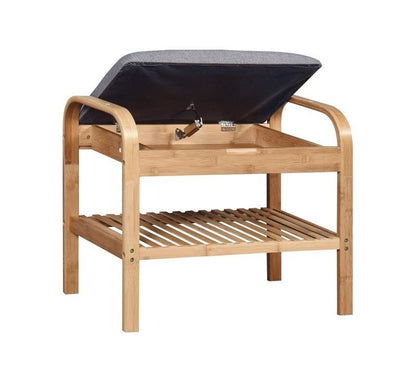 Shoe Rack ST12 | size: Width: 60cm, Height: 50cm, Depth: 33cm | color: Natural | image: 2 | variant: 1011700