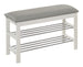 Shoe Rack Vantaa | size: Width: 81cm, Height: 48cm, Depth: 31cm | color: White/Grey | image: 1 | variant: 1002052