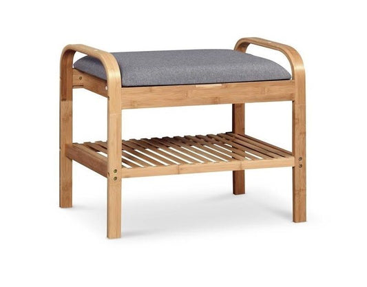 Shoe Rack West Warwick | size: Width: 60cm, Height: 50cm, Depth: 33cm | color: Natural | image: 1 | variant: 1007079