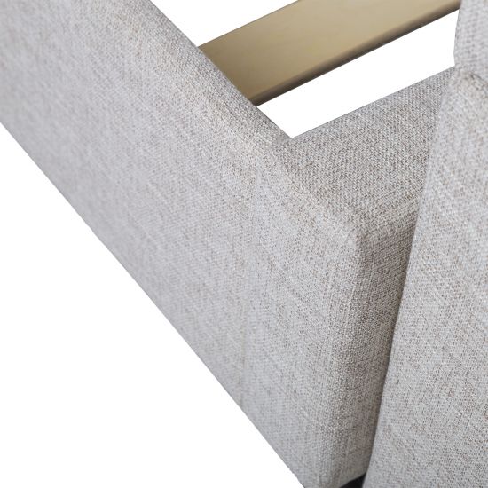 Single Bed Beverley | size: Length: 219cm, Width: 126.5cm, Height: 105cm | color: Beige | image: 3 | variant: 1005194