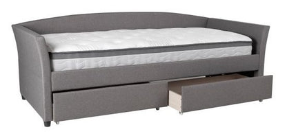 Single Bed Genesis 1 | size: Length: 220cm, Width: 98cm, Height: 78cm | color: Gray | image: 3 | variant: 1012058