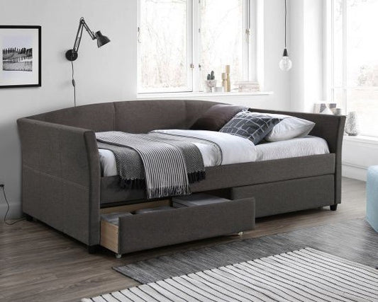 Single Bed Genesis | size: Length: 220cm, Width: 98cm, Height: 78cm | color: Gray | image: 1 | variant: 1010926