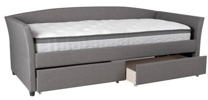 Single Bed Genesis | size: Length: 220cm, Width: 98cm, Height: 78cm | color: Gray | image: 4 | variant: 1010926